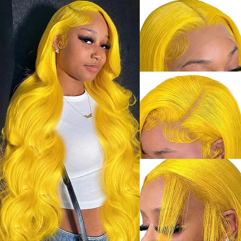 GK 13x6 613 Blonde Human Hair Lace Front Wig 180 Density Glueless