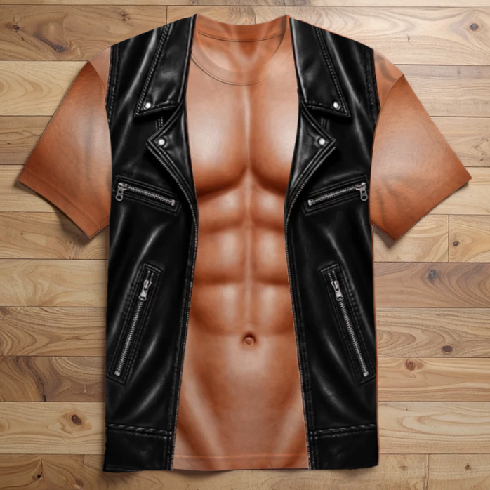 Custom Funny Muscle Shirt - Personalized Gifts For Man, Motrocycle Lover