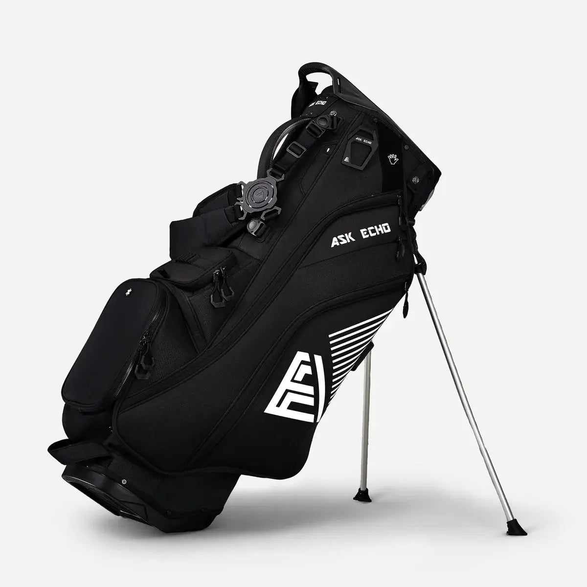Quiet Hybrid Stand Golf Bag Toasted Almond, Cart & Carry Compatible