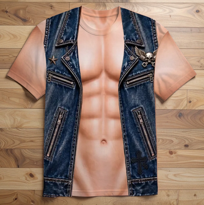 Custom Funny Muscle Shirt - Personalized Gifts For Man, Motrocycle Lover
