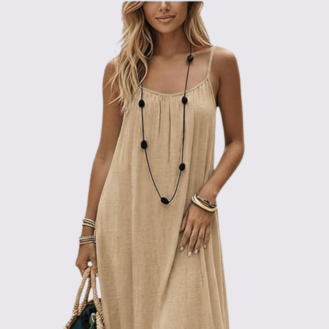 Soft-Toned Flowy Nuance Dress