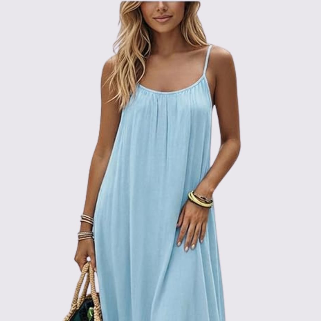 Soft-Toned Flowy Nuance Dress