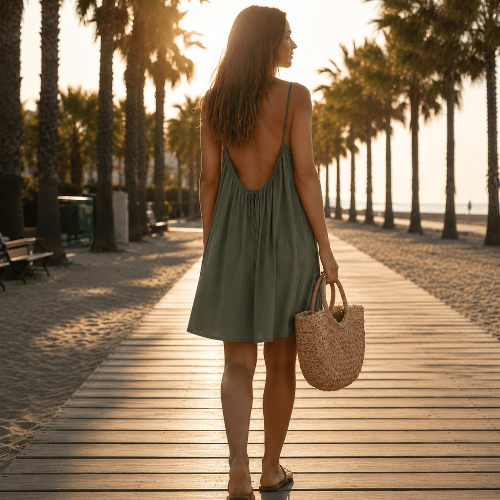 Soft-Toned Flowy Nuance Dress