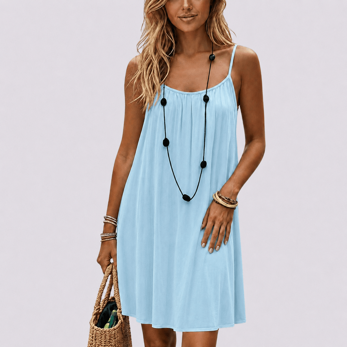 Soft-Toned Flowy Nuance Dress
